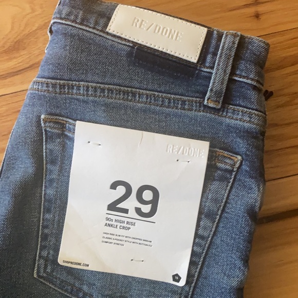 NWT RE/DONE
90s High Rise Ankle Crop Jeans - Picture 5 of 11